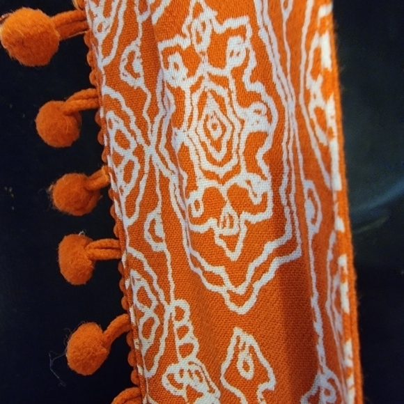 Loft medium orange top. Zipper back with shoulder straps with little pom poms. - Picture 15 of 15